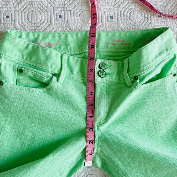 Lilly Pulitzer skinny jeans- low waist, back pockets, bottom zippers - Picture 9 of 9